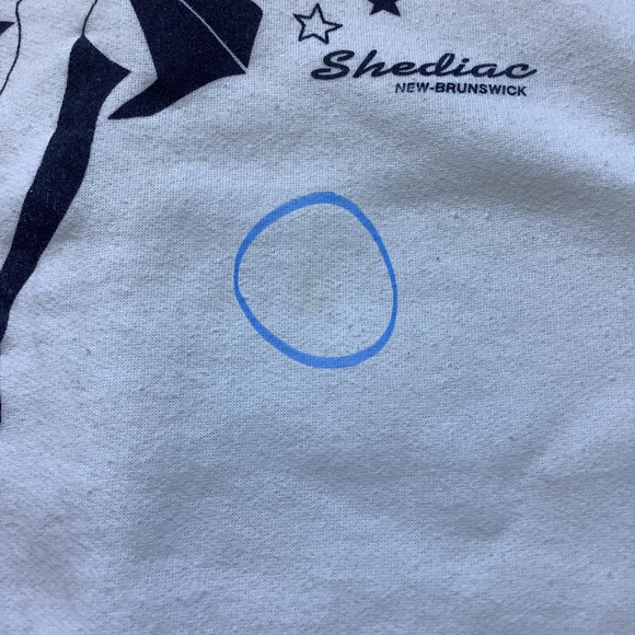 🇨🇦 Vintage 1980s Yacht Core New Brunswick White Sweatshirt 🇨🇦 - Picture 7 of 12